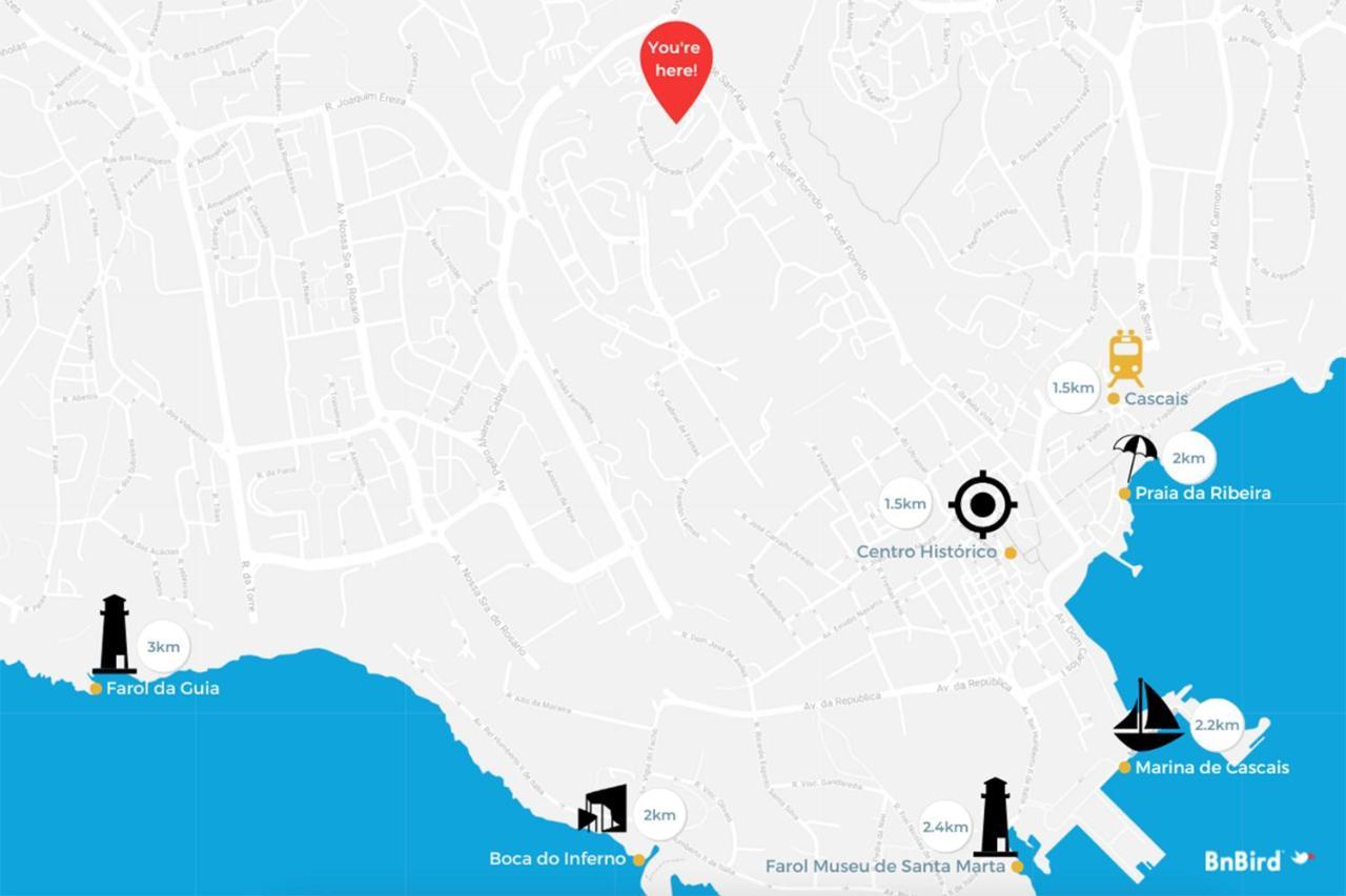 شقة Cascais Sunny With Ocean Views المظهر الخارجي الصورة