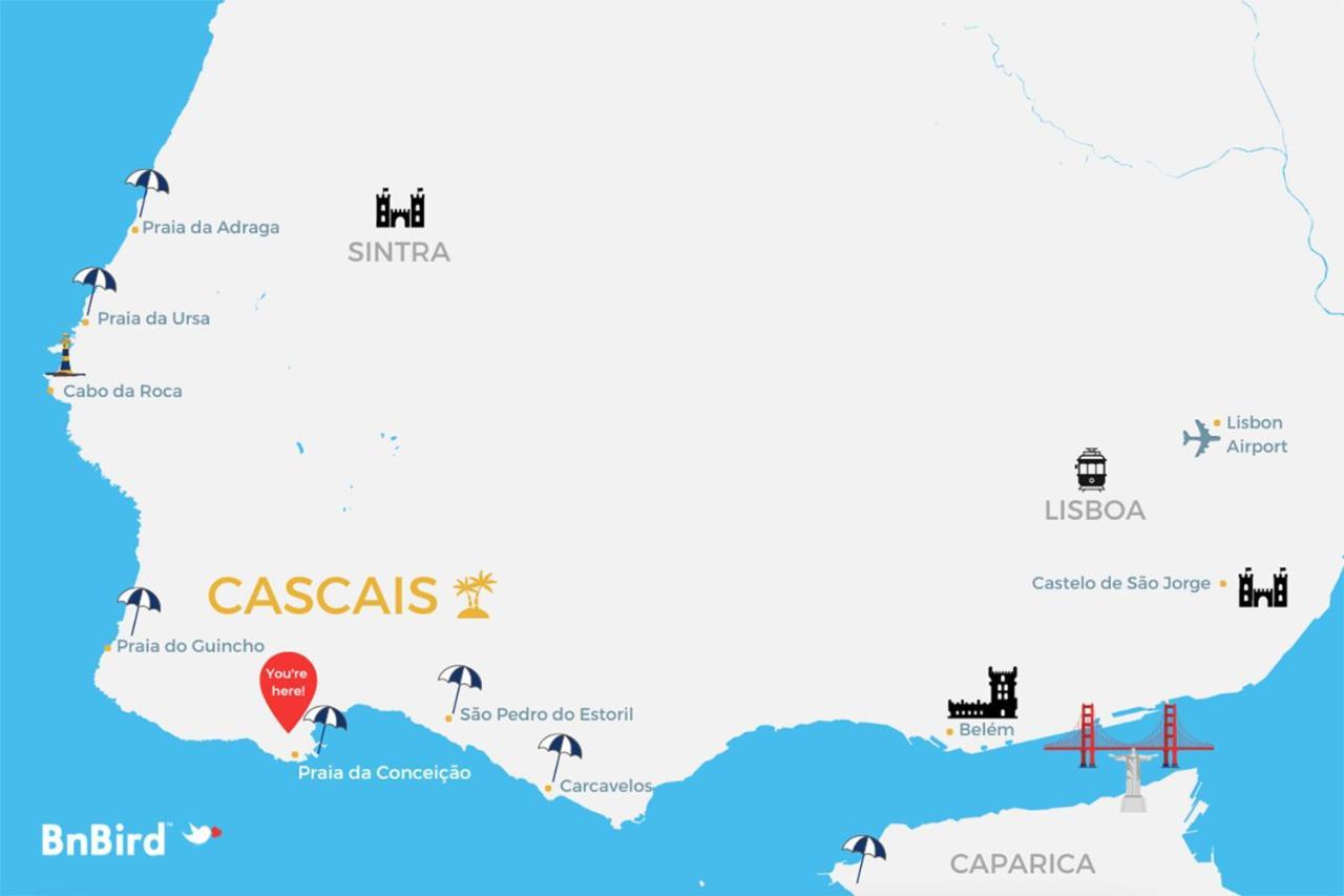 شقة Cascais Sunny With Ocean Views المظهر الخارجي الصورة